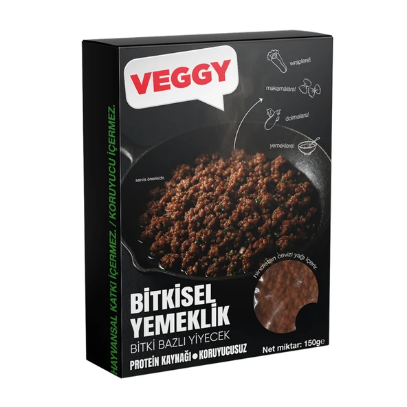 Veggy vegan Bitkisel Yemeklik 150 G * 3 adet ürün görseli 1