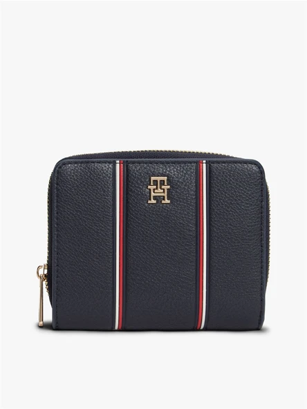 Tommy Hilfiger   TH ICON MED ZA W/FLAP CORP Kadın Mavi Cüzdan - AW0AW18653 ürün görseli 1