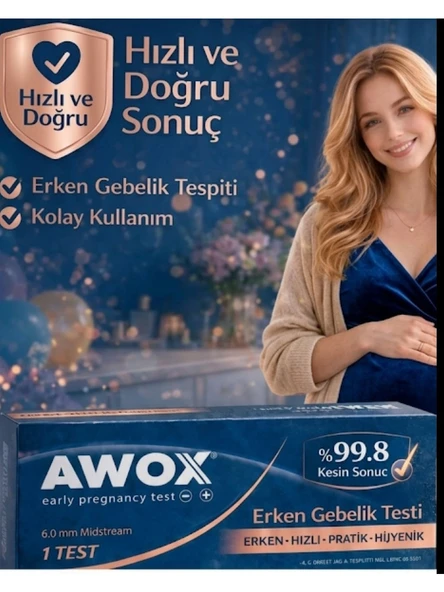 Avox Hızlı ve Güvenilir Gebelik Test Kiti ürün görseli 1