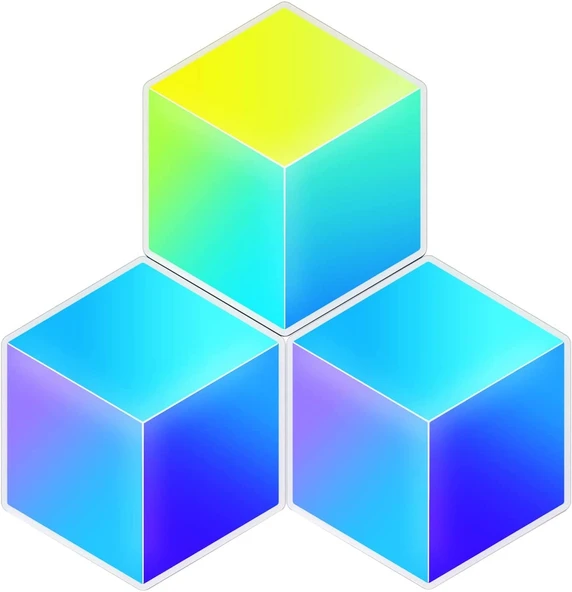 Govee Glide Hexa Pro 3D LED Işık Panelleri, WiFi RGBIC Üç Boyutlu Altıgen Işık Panelleri Duvar Işıkları, Kendin Yap Tasarımı, Müzik Senkronizasyonu, Uygulama Kontrolü, 3 LED Panel ürün görseli 1