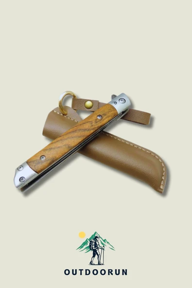Ahşap Saplı Tanto Çakı Dms - 21,5 cm - Resim 4