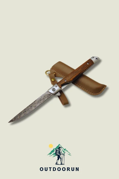 Ahşap Saplı Tanto Çakı Dms - 21,5 cm - Resim 3