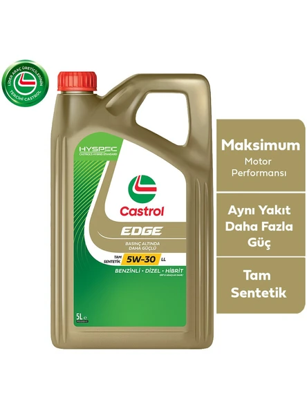 Castrol Edge 5W-30 LL 5 lt Motor Yağı ürün görseli 1