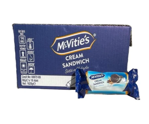 ÜLKER MCVİTİES OREO BİSKÜVİ (18*90GR) ürün görseli 1