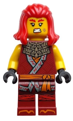 Lego Minifigür Ninjago Wyldfyre Dark Red Tunic njo0923 ürün görseli 1