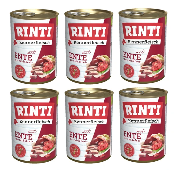 Rinti Ördekli Gurme Köpek Konservesi 400 Gr. X 6 Adet ürün görseli 1