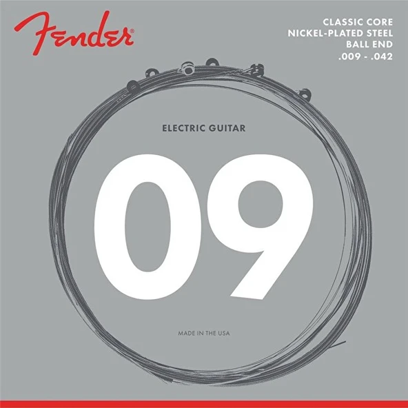 Fender 0730255403 Classic Core 255L Nickel-Plated Steel Elektro Gitar Teli (09-42) | Nikel Kaplama Çelik Modern ve Parlak Ses Karakteri ürün görseli 1