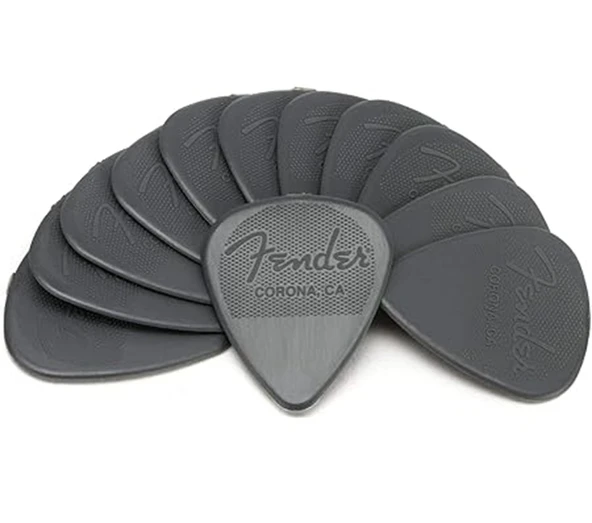 Fender 0986351900 351 Shape Naylon Gitar Penası 1.00 mm (12'li) | Kaymaz Yüzeyli Dayanıklı Naylon Malzeme 1.00 mm Kalınlık ile Tok Sesler ürün görseli 1