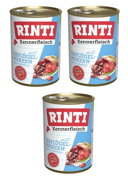 Rinti Yürekli Gurme Köpek Konservesi 400 Gr. X 3 Adet ürün görseli 1