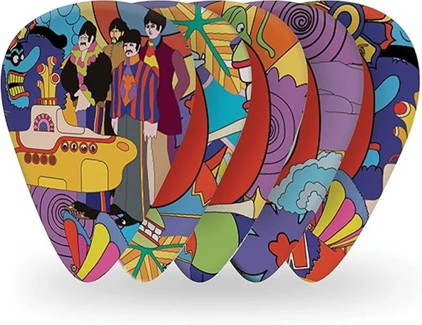Planet Waves 1CWH4-10B7 Beatles Yellow Submarine Pena Medium (10'lu Paket) | 50. Yıl Özel - Koleksiyonluk - Dengeli ürün görseli 1