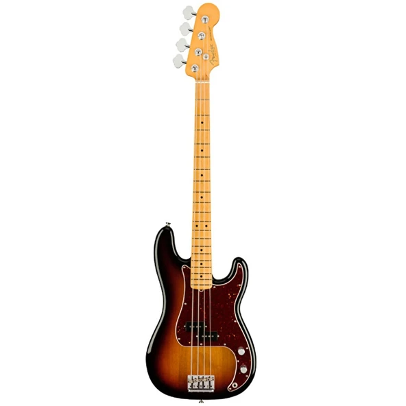 Fender 0193932700 American Professional II Precision Bass Gitar (3-Color Sunburst) | Efsanevi P-Bass Tonu Akçaağaç Klavye ve V-Mod II Split-Coil Manyetik ürün görseli 1