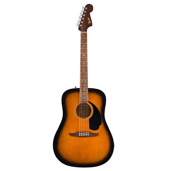 Fender 0974000503 California Debut Redondo Akustik Gitar (2-color Sunburst) | Şık Sunburst Cila Dreadnought Gövde Ve Rahat C Profil Sap ürün görseli 1
