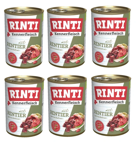 Rinti Geyik Etli Gurme Köpek Konservesi 400 Gr. X 6 Adet ürün görseli 1