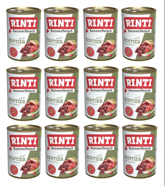 Rinti Geyik Etli Gurme Köpek Konservesi 400 Gr. X 12 Adet ürün görseli 1