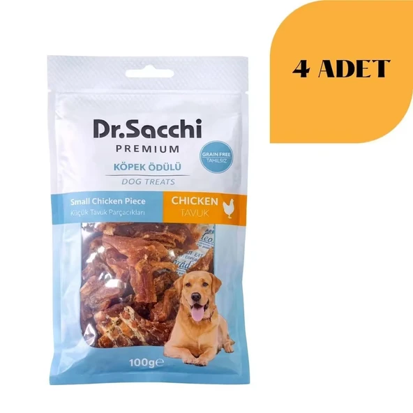 Dr. Sacchi Tavuk Parçacıklı Köpek Ödülü 100 g x 4 Adet ürün görseli 1