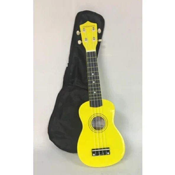 Cremonia AU01L-21YW 21 İnç Soprano Ukulele - Sarı (Başlangıç Seviye) | Ihlamur Ağacı Gövde, Yumuşak Naylon Teller ve Kompakt Taşınabilir Tasarım ürün görseli 1