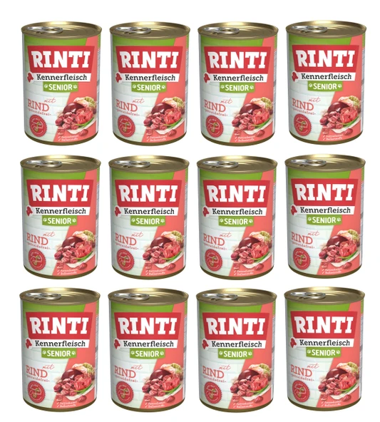 Rinti Dana Etli Senior Gurme Yaşlı Köpek Konservesi 400 Gr. X 12 Adet ürün görseli 1
