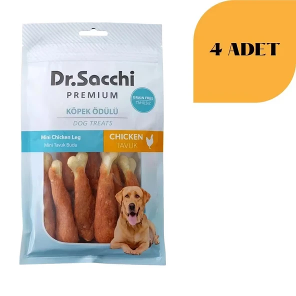 Dr. Sacchi Mini Tavuk But Kemik Köpek Ödülü 100 g x 4 Adet ürün görseli 1