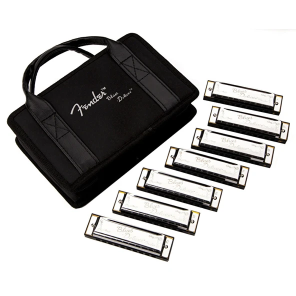 Fender 0990701049 Blues Deluxe 7'li Mızıka Seti (Çantalı) | En Popüler Anahtarlarda (C, G, A, D, E, F, Bb) Profesyonel Mızıka Koleksiyonu ürün görseli 1