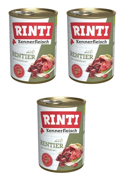 Rinti Geyik Etli Gurme Köpek Konservesi 400 Gr. X 3 Adet ürün görseli 1