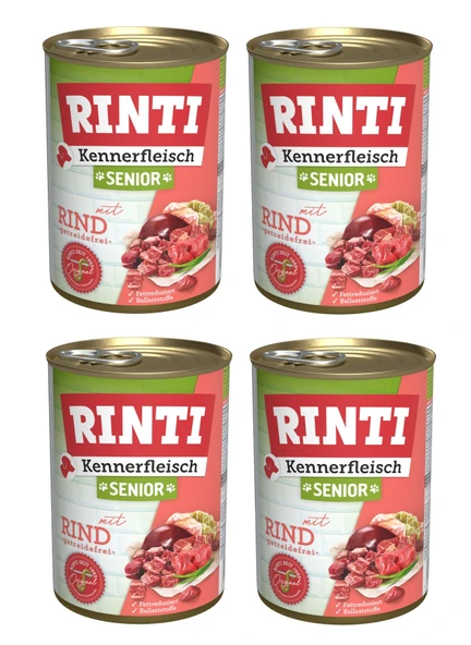 Rinti Dana Etli Senior Gurme Yaşlı Köpek Konservesi 400 Gr. X 4 Adet ürün görseli 1