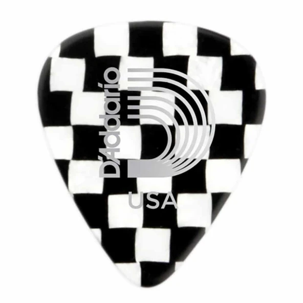 Planet Waves 1CCB4-10 Selüloit Pena Checkerboard Medium (10'lu Paket) | Damalı Desen - Dengeli - Ska Tarzı ürün görseli 1