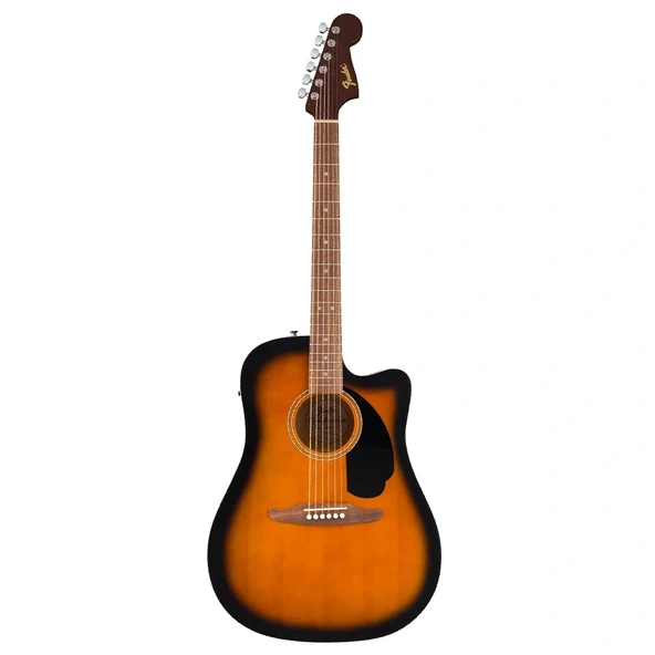 Fender 0974010503 California Debut Redondo Ce Elektro Akustik Gitar (2-color Sunburst) | Dreadnought Kesik Kasa, Ceviz Klavye Ve Entegre Preamp Sistemi ürün görseli 1