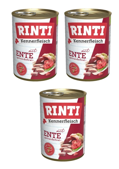Rinti Ördekli Gurme Köpek Konservesi 400 Gr. X 3 Adet ürün görseli 1