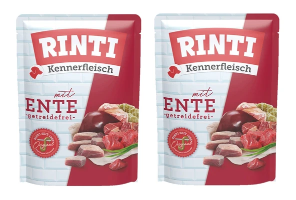 Rinti Pouch Ördekli Köpek Yaş Mama 400 Gr. X 2 Adet ürün görseli 1