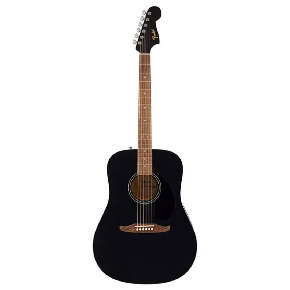 Fender 0974000506 California Debut Redondo Dreadnought Akustik Gitar (black) | Ceviz Klavye, İnce Sap Profili Ve Güçlü Akustik Projeksiyon ürün görseli 1