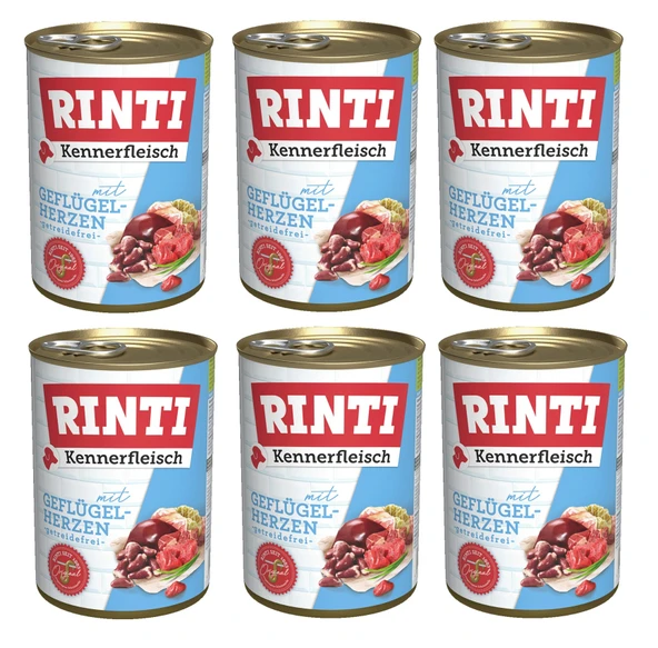 Rinti Yürekli Gurme Köpek Konservesi 400 Gr. X 6 Adet ürün görseli 1