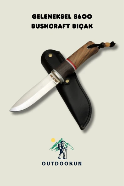 Geleneksel S600 Bushcraft Bıçak - 23 cm ürün görseli 1