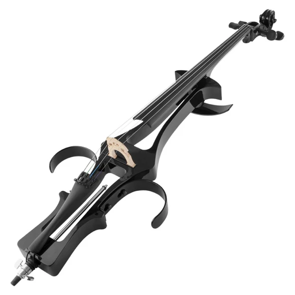 Kinglos KNG DSDT-1801 Elektro Çello 4/4 Siyah (Profesyonel - Silent) | Kulaklık Çıkışlı Sessiz Çalışma, Modern Tasarım, Taşıma Çantalı Set ürün görseli 1