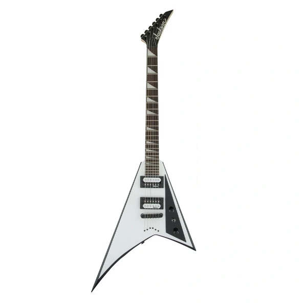 Jackson 2910127577 Js Series Rhoads Js32t Elektro Gitar (white With Black Bevels - Egzotik Klavye) | Js Serisi İkonik Rhoads Kasa Beyaz/siyah Çerçeve Ve Sabit Köprü ürün görseli 1