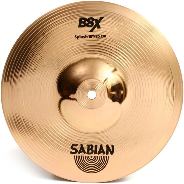 Sabian 41005X B8X Splash Zil (10 İnç) | B8 Bronz - Hızlı Aksan - Parlak ürün görseli 1