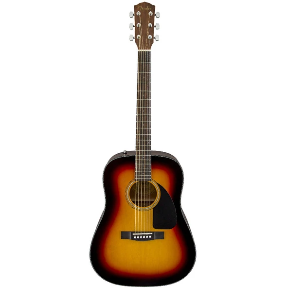 Fender 0970110532 CD-60 Dreadnought V3 Akustik Gitar (Sunburst) | Klasik Sunburst Görünüm Zengin Ses Hacmi ve Ihlamur Arka/Yanlar ürün görseli 1