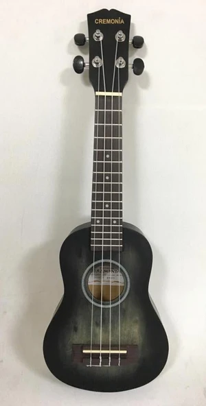 Cremonia AU-HO1A-21BK Soprano Ukulele | 21 İnç Mat Siyah ürün görseli 1