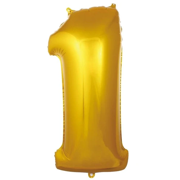 34" Folyo Rakam 76cm "1" Gold / Altın ürün görseli 1