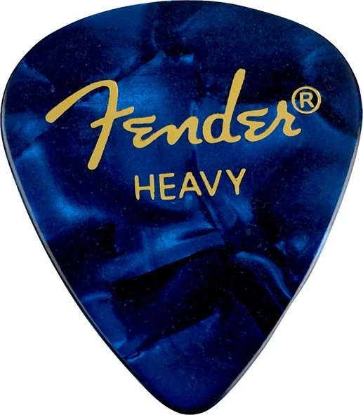 Fender 1980351702 Premium Celluloid 351 Shape Thin Gitar Penası (Blue Moto) | Mavi İnci Desen Hafif ve Esnek Çalım Hissi (12'li) ürün görseli 1