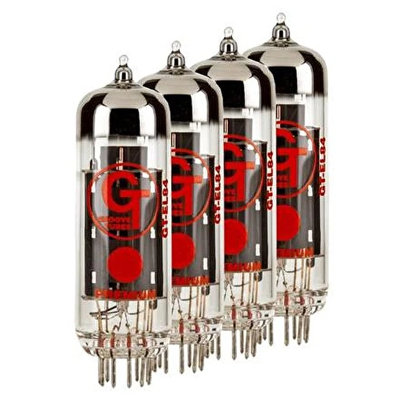 Groove Tubes 5550113583 GT-EL84-S Med Quartet Power Lamba (Eşleştirilmiş Dörtlü) | EL84 Dörtlü Set Orta Sertlikte ve Parlak Tını ürün görseli 1