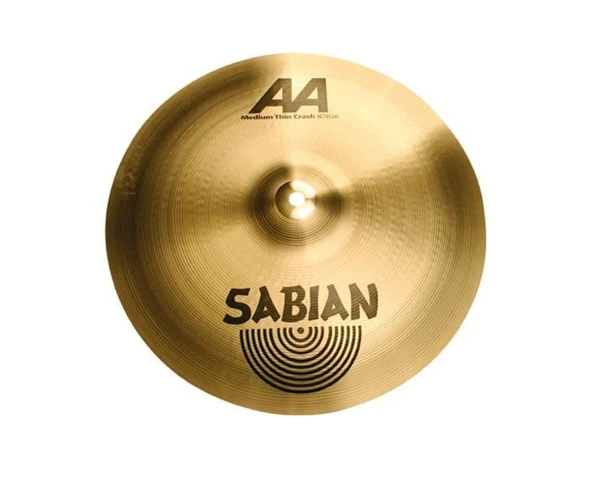 Sabian 21607 AA Medium Thin Crash Zil (16 İnç) | Vintage Bitiş - Sıcak ve Müzikal - Çok Yönlü ürün görseli 1