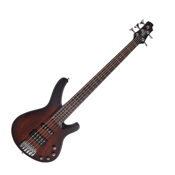 Cort ARONA5OBR Artisan Arona Serisi 5 Telli Aktif Bas Gitar (Profesyonel) | Sandberg Tasarımı Köprü ve Manyetikler, Aktif EQ Sistemi ve Open Pore Brown Bitiş ürün görseli 1