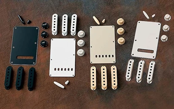 Fender 0991363000 Stratocaster Manyetik Kapağı Seti (Siyah) | 3 Adet Siyah Manyetik Kapağı Stratocaster Modifiye ve Yedek Parça ürün görseli 1