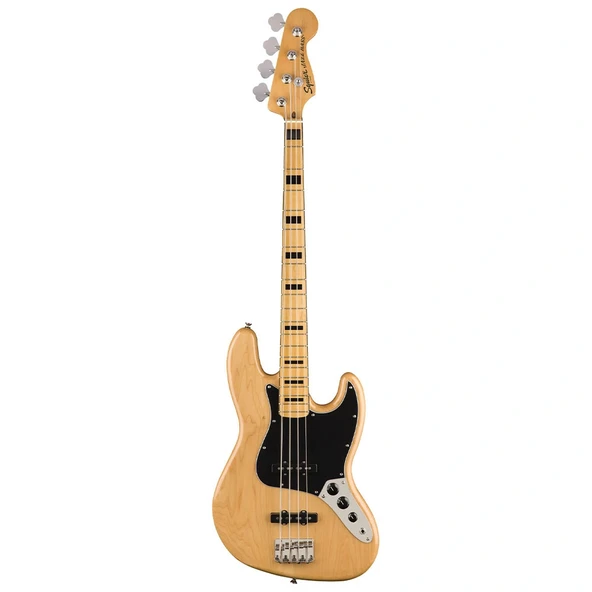 Squier 0374540521 Classic Vibe 70s Jazz Bass Gitar Natural (Orta Seviye) | Akçaağaç Klavye, 70ler Stili Tasarım, Zengin Bas Tonları ürün görseli 1