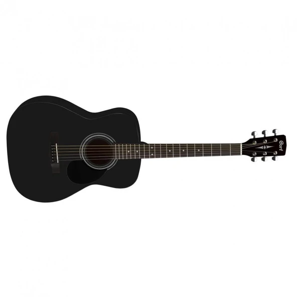 Cort AF510-BKS Akustik Gitar | Siyah Satin - Konser Tipi ürün görseli 1