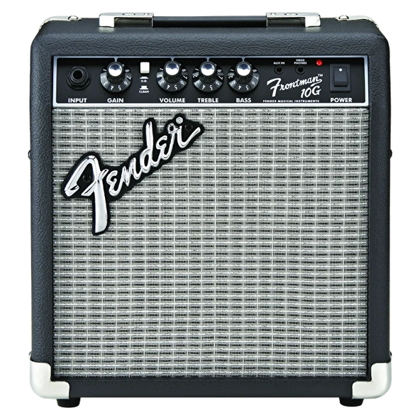 Fender 2311006900 Frontman 10G Elektro Gitar Amfisi | 10 Watt Güç Ev Çalışmaları İçin İdeal Overdrive Kanalı ve Kulaklık Çıkışı ürün görseli 1