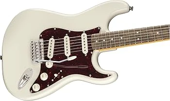 Squier 0374027505 Classic Vibe '70s Stratocaster Hardtail HSS Gitar (Olympic White) | Sabit Köprü Beyaz Gövde ve Büyük 70'ler Kafa ürün görseli 1