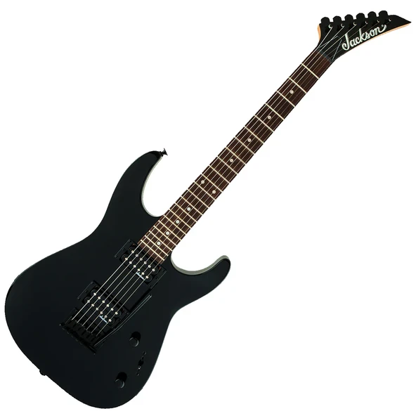 Jackson 2910121503 JS Dinky JS11 Elektro Gitar (Gloss Black) | Uygun Fiyatlı Başlangıç Gitarı Siyah Renk ve Tremolo Sistemi ürün görseli 1