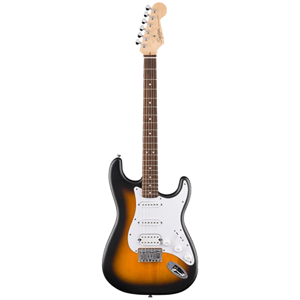 Squier 0379630503 Debut Stratocaster HSS Sabit Köprü Gitar (2-Color Sunburst) | Sabit Köprü (Hardtail) Sunburst Renk ve Başlangıç Dostu Sap ürün görseli 1