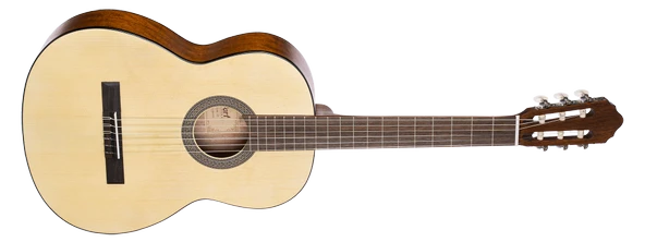 Cort AC100OP Klasik Gitar (Başlangıç Seviye) | Ladin Üst Kapak, 650mm Standart Skala ve Open Pore Doğal Ahşap Dokusu ürün görseli 1